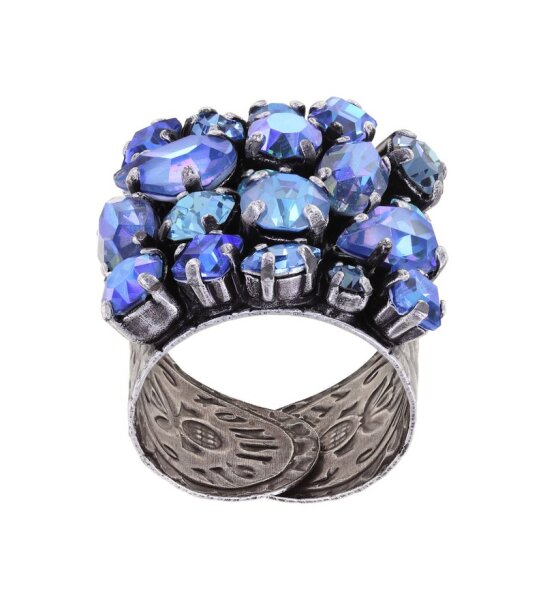 Konplott - Ballroom - Blau, Antiksilber, Ring