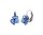 Konplott - Ballroom - Blau, Antiksilber, Ohrringe mit Brisur