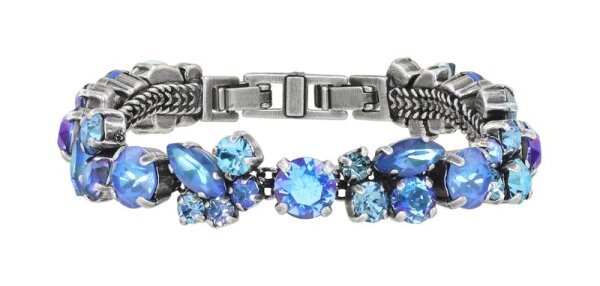 Konplott - Ballroom - blue, antique silver, bracelet