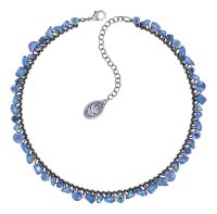 Konplott - Ballroom - Blau, Antiksilber, Halskette