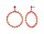 Konplott - Bead Snake Jelly - Multifarben, Antikkupfer, Ohrringe mit Stecker und Hängelement