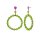 Konplott - Bead Snake Jelly - Multifarben, Antikkupfer, Ohrringe mit Stecker und Hängelement