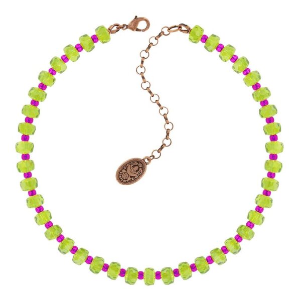 Konplott - Bead Snake Jelly - Multifarben, Antikkupfer, Halskette