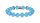 Konplott - Bead Snake Jelly - blue, antique silver, bracelet elastic