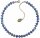 Konplott - Bead Snake Jelly - blue, antique silver, necklace