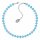 Konplott - Bead Snake Jelly - blue, antique silver, necklace