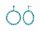 Konplott - Bead Snake Jelly - green, antique brass, earring stud dangling