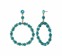 Konplott - Bead Snake Jelly - green, antique brass,...