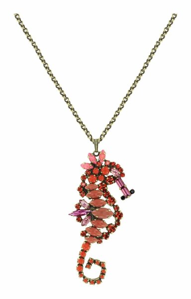 Konplott - Beach to Bar - coralline, antique brass, necklace pendant