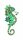 Konplott - Beach to Bar - green, antique brass, brooch