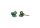 Konplott - Daily Desire - green, antique brass, earring stud