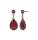 Konplott - Daily Desire - red, antique brass, earring stud dangling