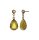 Konplott - Daily Desire - yellow, antique brass, earring stud dangling