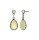 Konplott - Daily Desire - yellow, antique silver, earring stud dangling