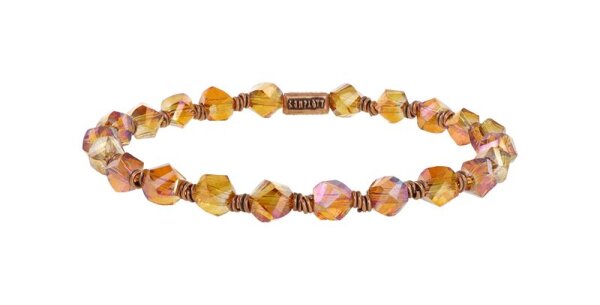 Konplott - Petit Glamour dAfrique - brown, antique copper, bracelet elastic