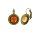 Konplott - Honey Drops in Space - multi, Light antique brass, earring eurowire