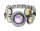 Konplott - Honey Drops in Space - pastel multi, Light antique silver, bracelet