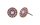 Konplott - Spell on You - Beige, helles Antikkupfer(centre:  crystal dusty pink de lite, edge: vintage rose), Ohrringe mit Stecker