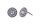 Konplott - Spell on You - Weiß, helles Antiksilber(centre:crystal  moonlight, edge: crystal velvet), Ohrringe mit Stecker