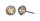 Konplott - Sparkle Twist - Beige, crystal golden shadow , Antiksilber, Ohrringe mit Stecker