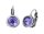 Konplott - Sparkle Twist - lila, Violet, antique silver, earring eurowire