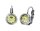 Konplott - Sparkle Twist - yellow, jonquil, antique silver, earring eurowire