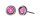 Konplott - Sparkle Twist - pink, rose, antique silver, earring stud