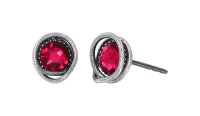 Konplott - Sparkle Twist - red, scarlet, antique silver,...