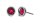 Konplott - Sparkle Twist - Rot, scarlet, Antiksilber, Ohrringe mit Stecker