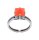 Konplott - Punk Classics - red/orange, antique silver, M, ring