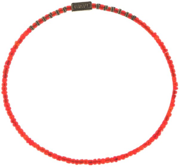 Konplott - Petit Glamour dAfrique - red, antique copper, bracelet elastic