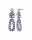 Konplott - Business Glam - lila, crystal paradise shine, antique silver, earring stud dangling