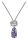 Konplott - Business Glam - lila, crystal paradise shine, antique silver, necklace pendant