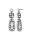 Konplott - Business Glam - Weiß, Antiksilber, Ohrringe mit Stecker und Hängelement