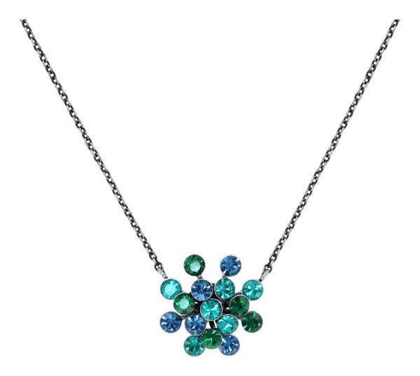 Konplott - Magic Fireball CLASSIC - blue/green, antique silver, necklace pendant