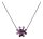 Konplott - Magic Fireball CLASSIC - dark lila, antique silver, necklace pendant