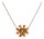 Konplott - Magic Fireball CLASSIC - orange/yellow, antique brass, necklace pendant