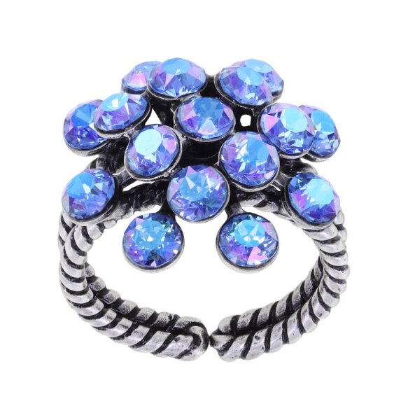 Konplott - Magic Fireball CLASSIC - blue/lila, antique silver, ring