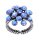 Konplott - Magic Fireball CLASSIC - Blau, Lila, Antiksilber, Ring