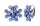 Konplott - Magic Fireball CLASSIC - Blau, Lila, Antiksilber, Ohrringe mit Brisur