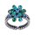 Konplott - Magic Fireball MINI - blue/green, antique silver, ring