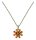 Konplott - Magic Fireball MINI - orange/yellow, antique brass, necklace pendant