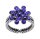 Konplott - Magic Fireball MINI - dark blue, antique silver, ring