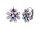 Konplott - Magic Fireball MINI - white/lila, antique silver, earring eurowire