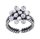 Konplott - Magic Fireball MINI - white, antique silver, ring