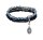 Konplott - Petit Glamour dAfrique - black, antique silver, bracelet elastic