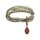 Konplott - Petit Glamour dAfrique - Braun, Antikkupfer, Armband auf Gummiband
