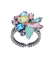 Konplott - Love Letters - Pastel Multi, Antiksilber, Ring