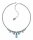 Konplott - Love Letters - pastel multi, antique silver, necklace