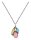 Konplott - Jelly Star - pastel multi, antique silver, necklace pendant